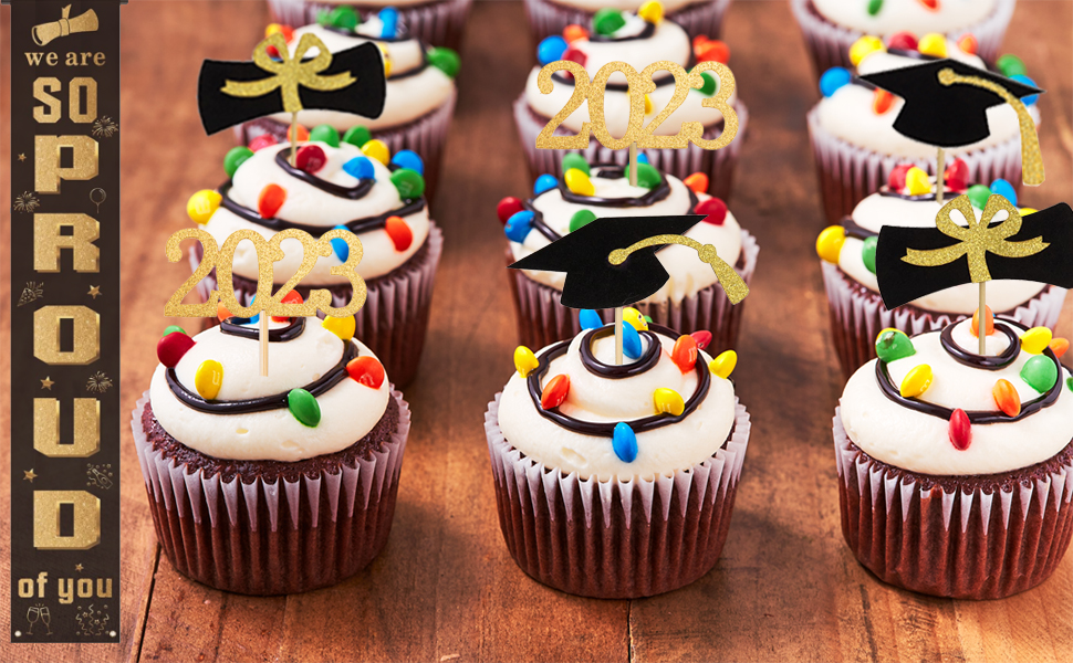 graduation cupcake topper