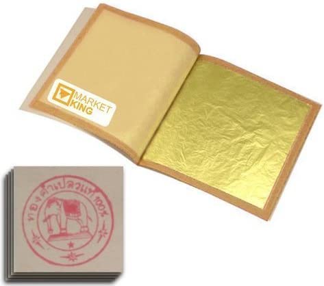 GOLD Leaf 20 Sheets Edible 24k 999/1000 Gilding by TH