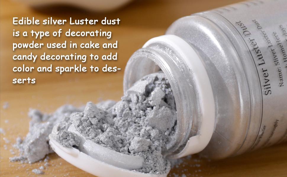 Edible silver dust